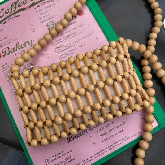 Wood Bead Handbag
