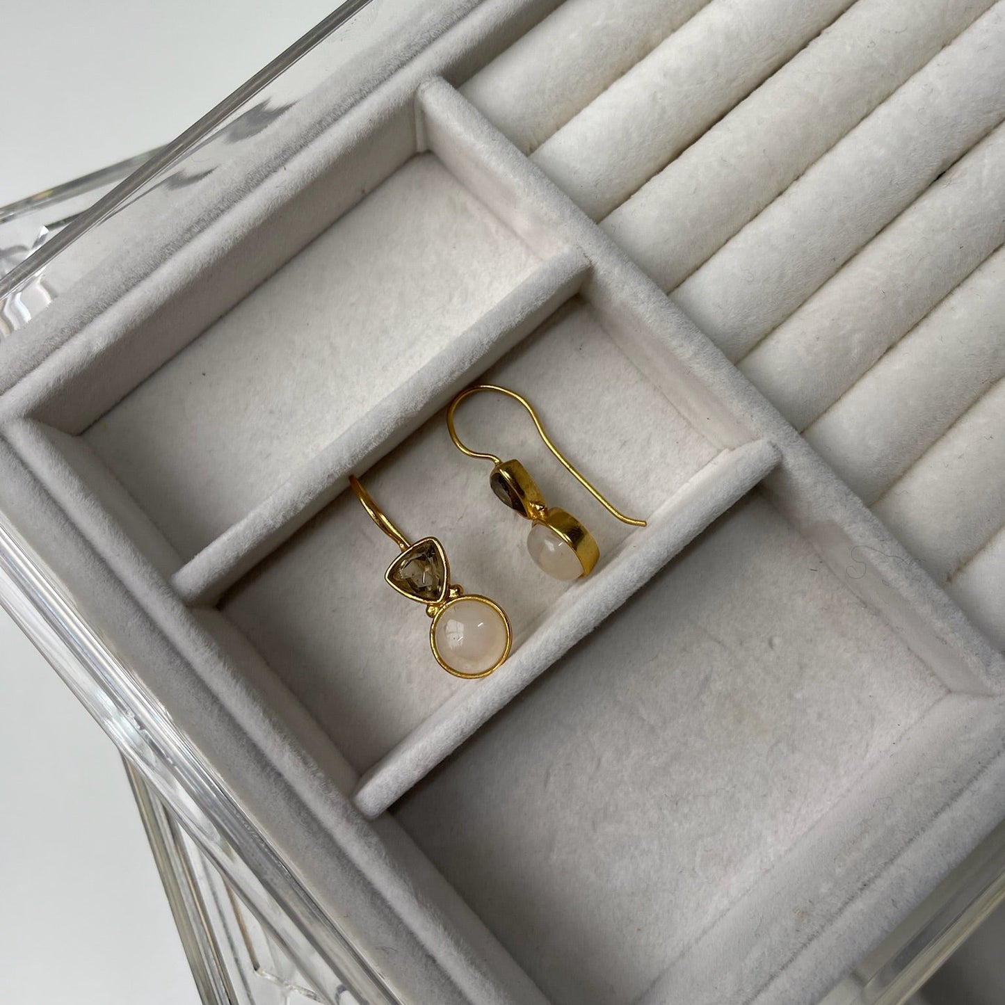 Gemstone Drop Earrings