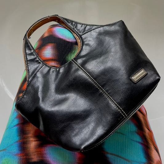 Smartlyte Black Vinyl Handbag