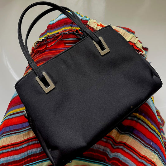 Black Y2K Multi Compartment Handbag