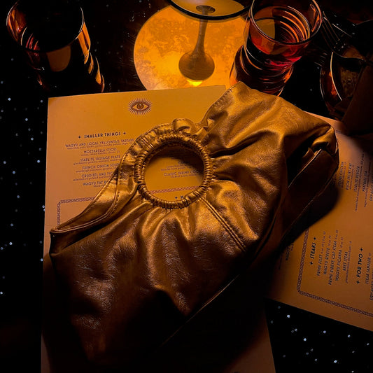 Gold Metallic Y2K Clutch