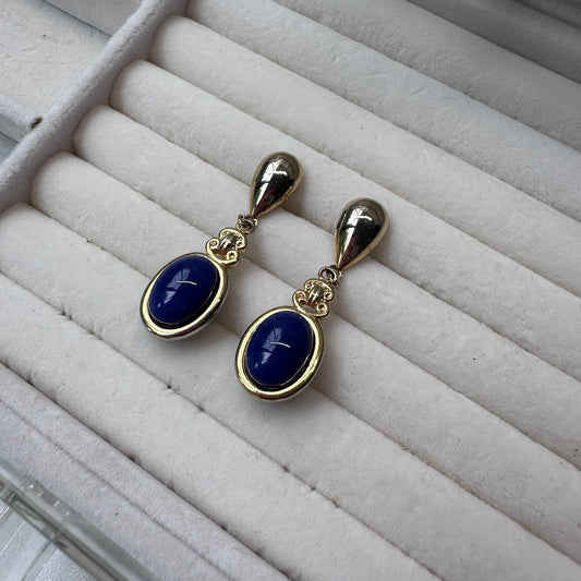 Gold Tone Drop Earrings