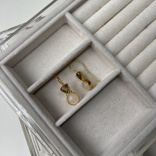 Gemstone Drop Earrings
